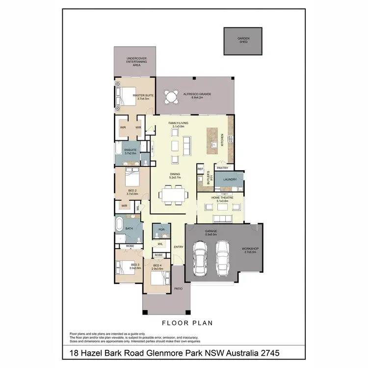 Floorplan of Homely house listing, 18 Hazel Bark Road, Glenmore Park NSW 2745