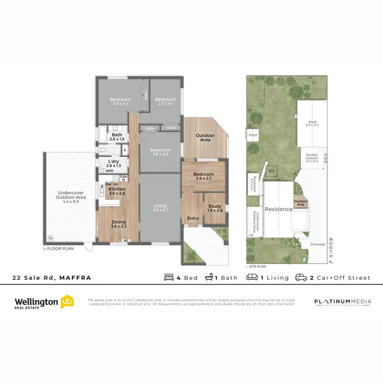 Floorplan of Homely house listing, 22 Sale Road, Maffra VIC 3860