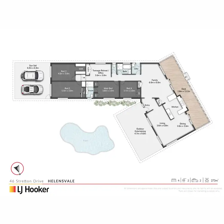 Floorplan of Homely house listing, 46 Stretton Drive, Helensvale QLD 4212