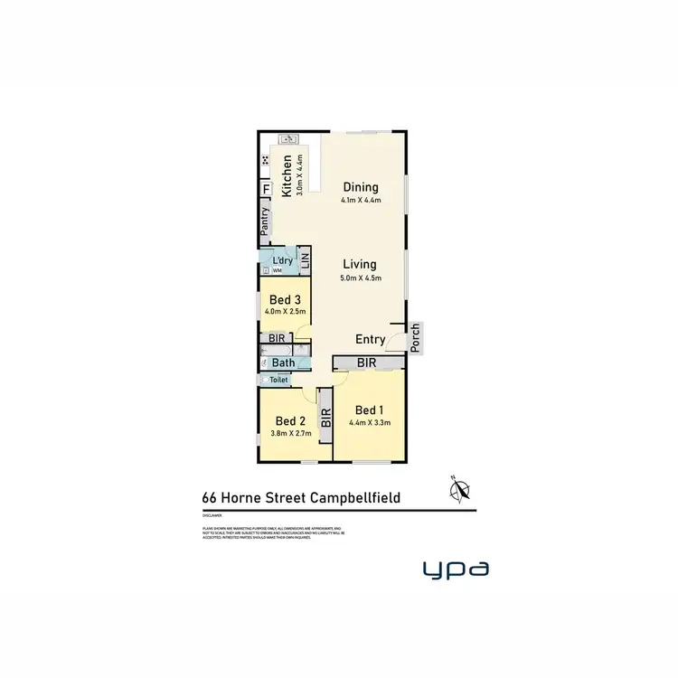 Floorplan of Homely house listing, 66 Horne Street, Campbellfield VIC 3061