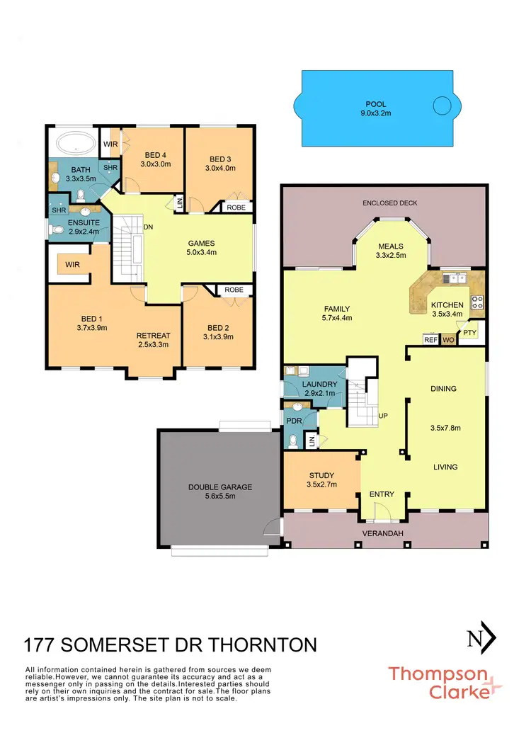 Floorplan of Homely house listing, 177 Somerset Drive, Thornton NSW 2322