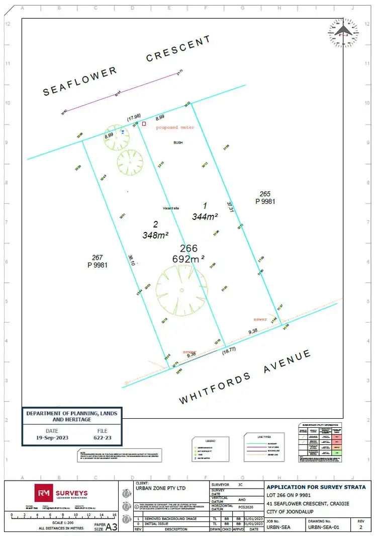 Floorplan of Homely land listing, Lot 2 of 41 Seaflower Crescent, Craigie WA 6025