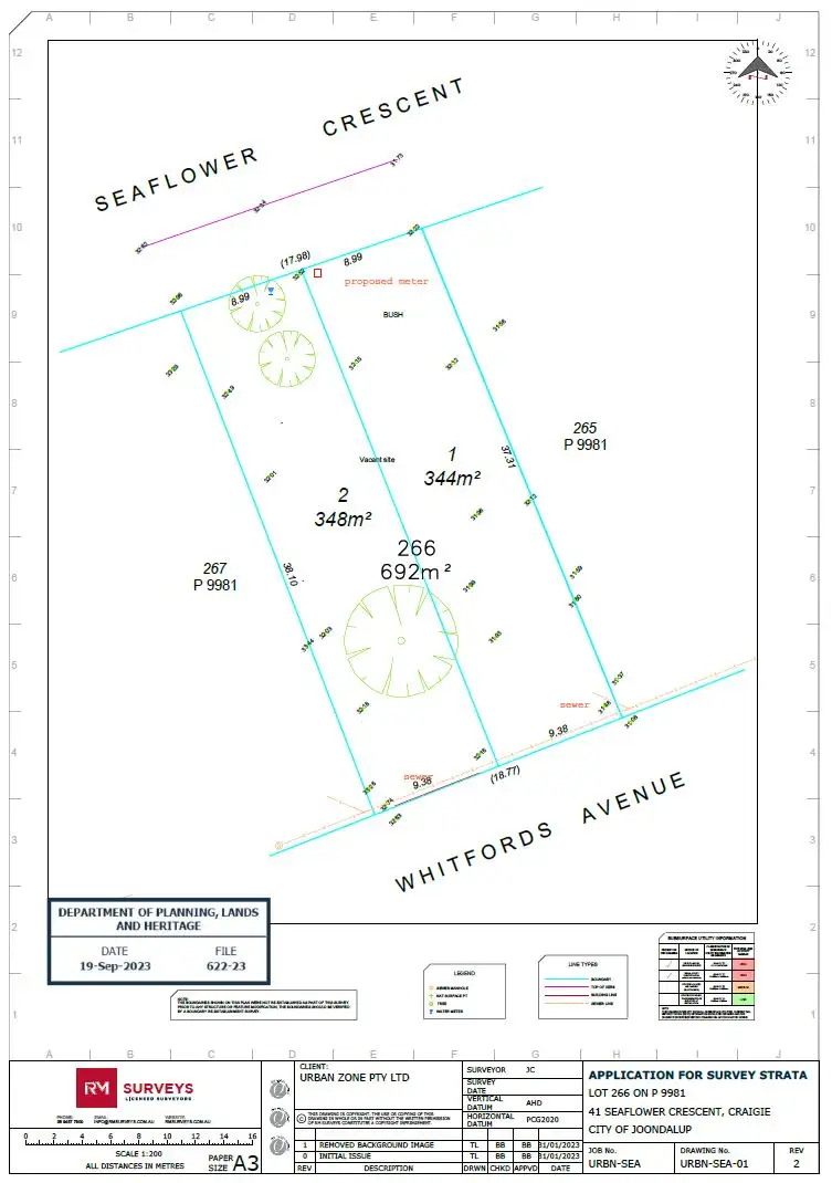 Floorplan of Homely land listing, Lot 2 of 41 Seaflower Crescent, Craigie WA 6025