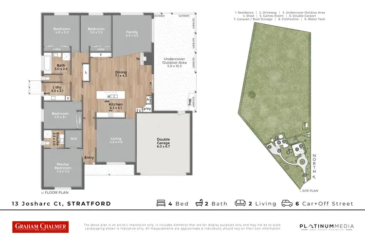 Floorplan of Homely house listing, 13 Josharc Court, Stratford VIC 3862