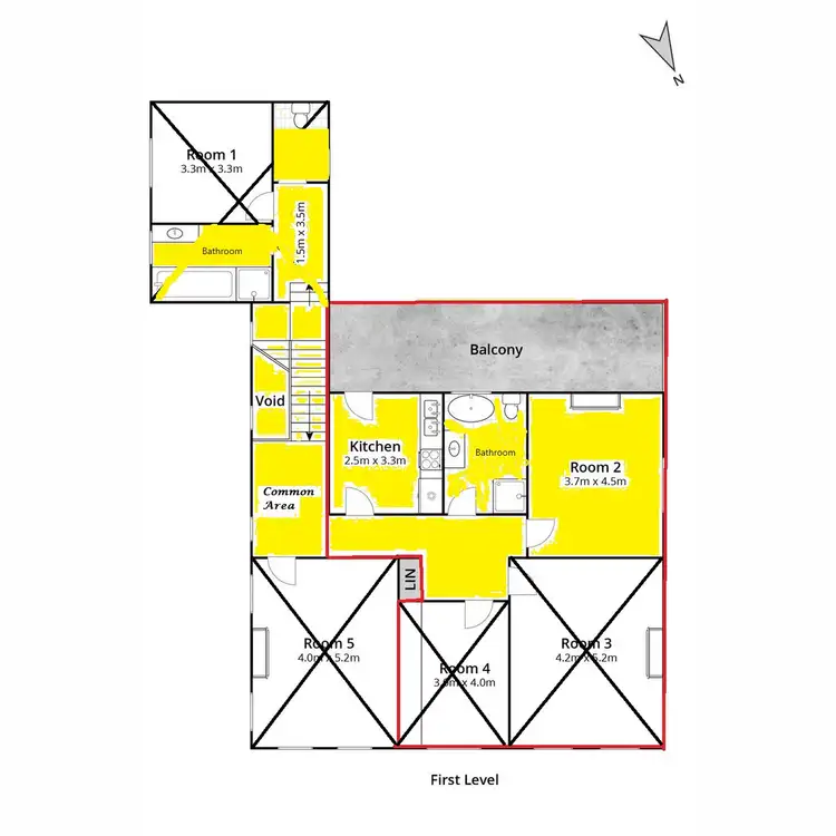 Floorplan of Homely flat listing, 4/290 Windsor Street, Richmond NSW 2753