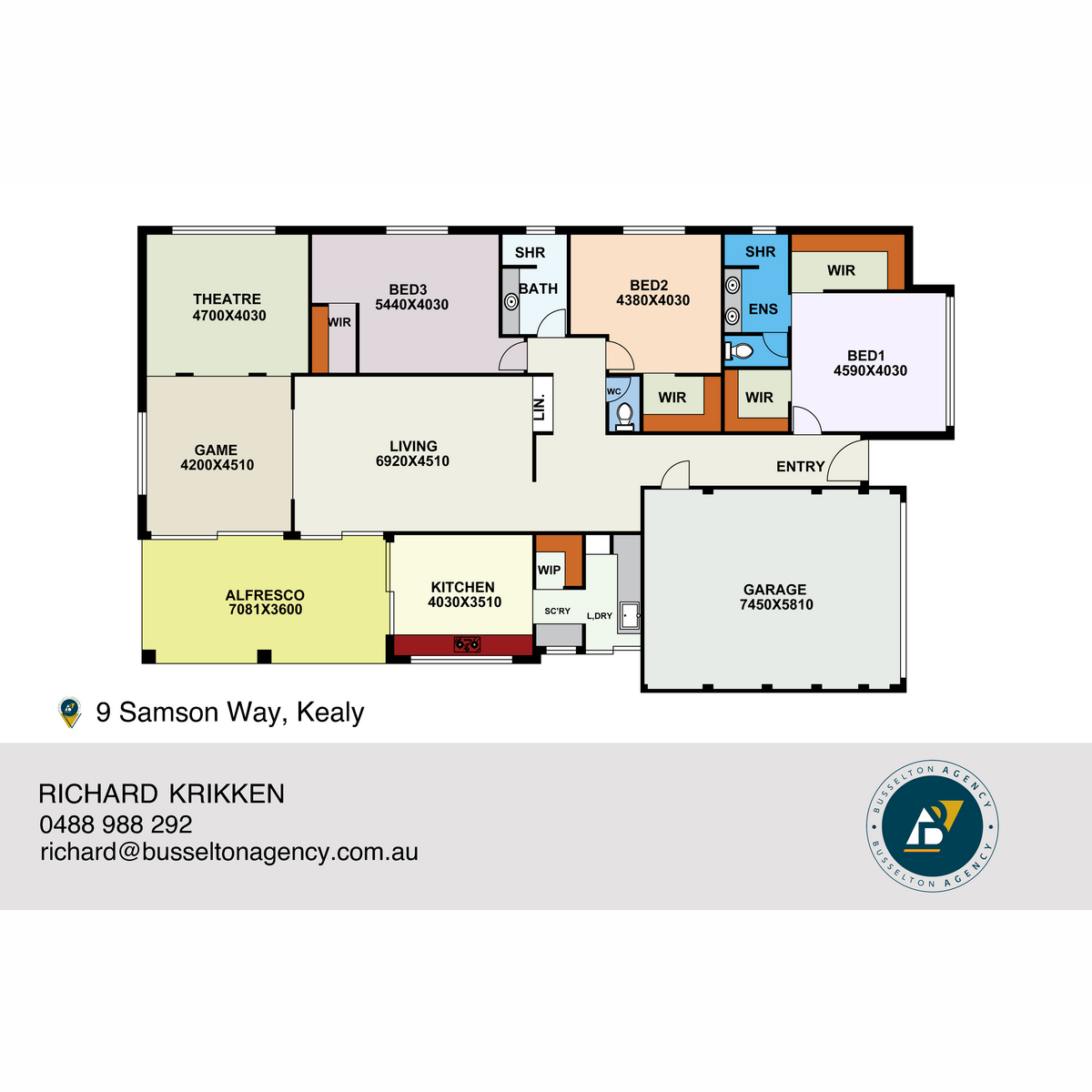 Floorplan of Homely house listing, 9 Samson Way, Kealy WA 6280