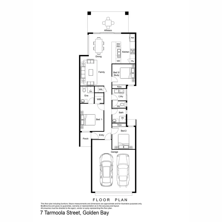 Floorplan of Homely house listing, 7 Tarmoola Street, Golden Bay WA 6174