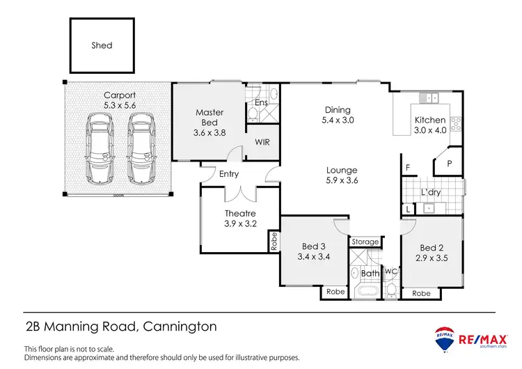 Floorplan of Homely house listing, 12b Manning Road, Cannington WA 6107