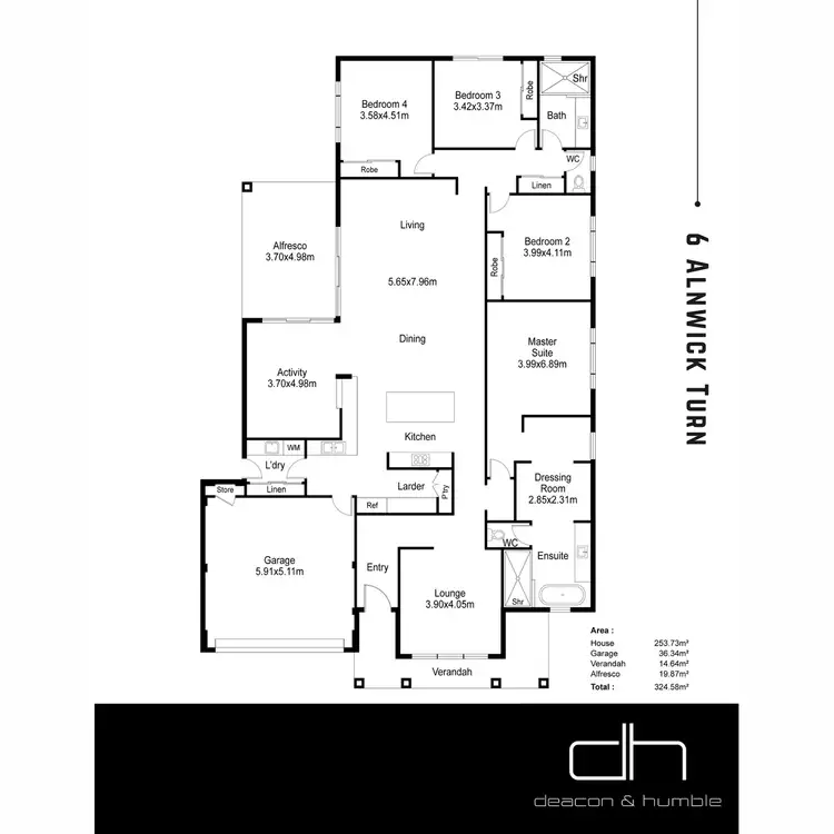 Floorplan of Homely house listing, 6 Alnwick Turn, Landsdale WA 6065