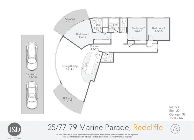 Floorplan of Homely apartment listing, 25/77-79 Marine Parade, Redcliffe QLD 4020