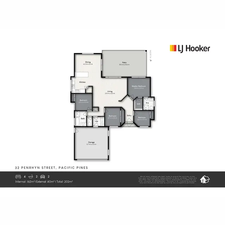Floorplan of Homely house listing, 32 Penrhyn Street, Pacific Pines QLD 4211