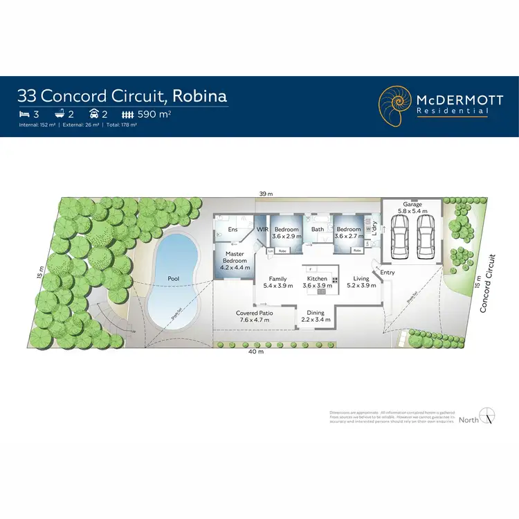 Floorplan of Homely house listing, 33 Concord Circuit, Robina QLD 4226