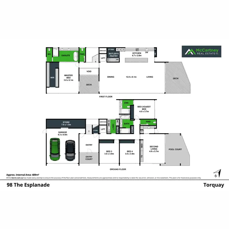 Floorplan of Homely house listing, 98 The Esplanade, Torquay VIC 3228