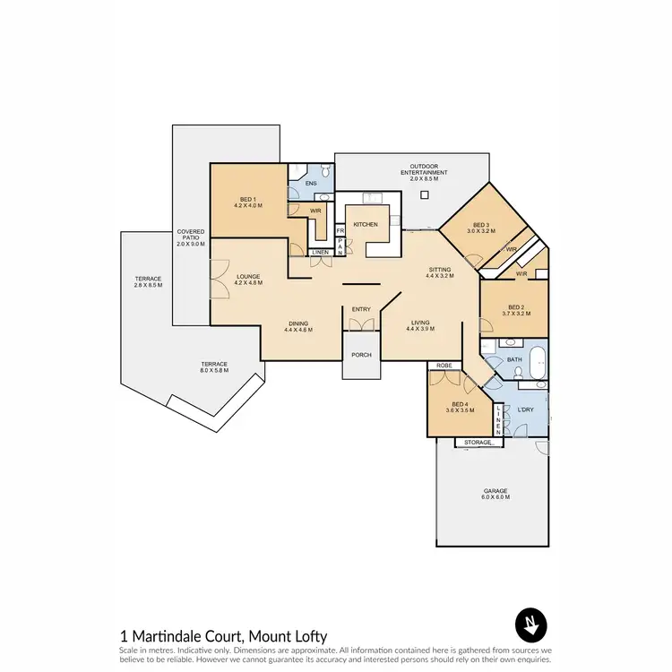 Floorplan of Homely house listing, 1 Martindale Court, Mount Lofty QLD 4350