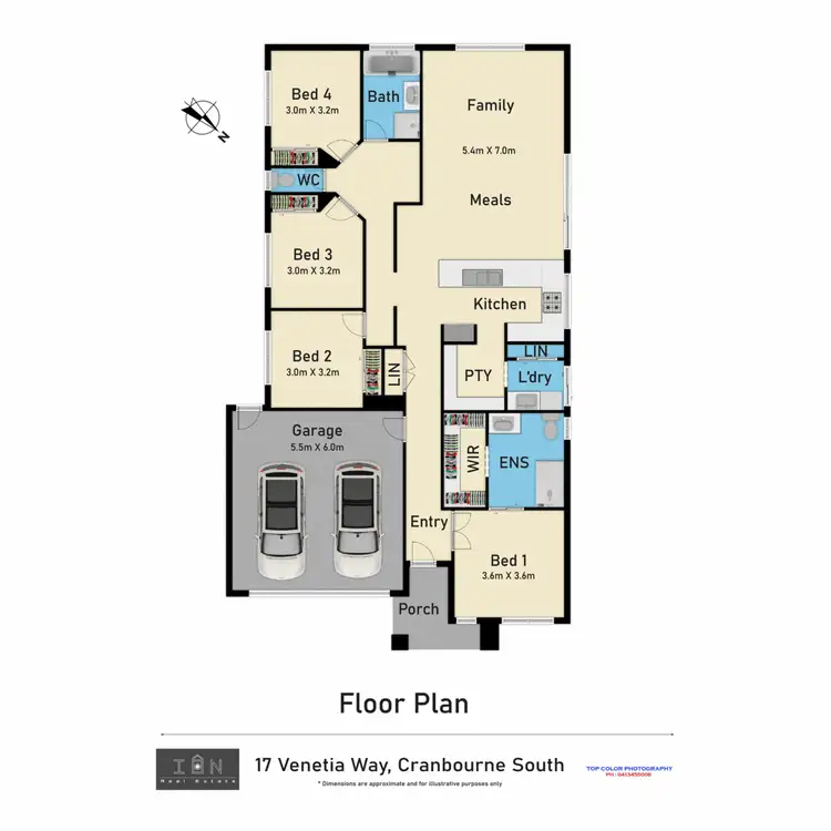Floorplan of Homely house listing, 17 Venetia Way, Cranbourne South VIC 3977