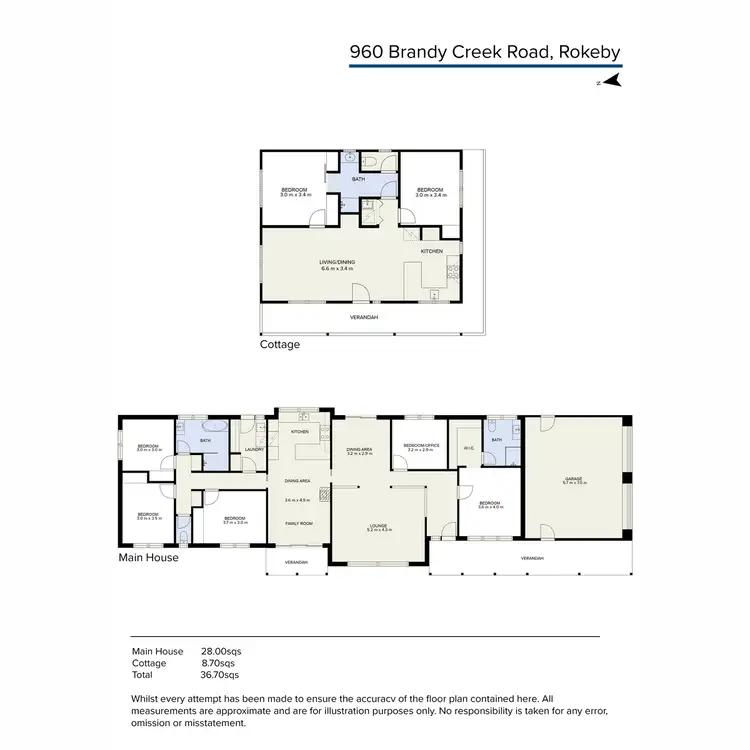 Floorplan of Homely rural property listing, 960 Brandy Creek Road, Rokeby VIC 3821