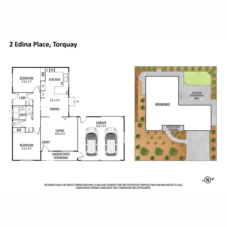 Floorplan of Homely house listing, 2 Edina Place, Torquay VIC 3228