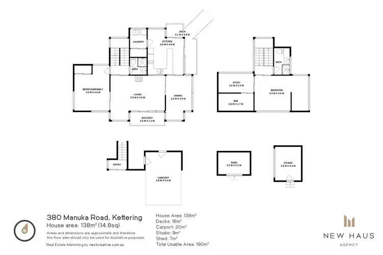 Floorplan of Homely house listing, 380 Manuka Road, Kettering TAS 7155