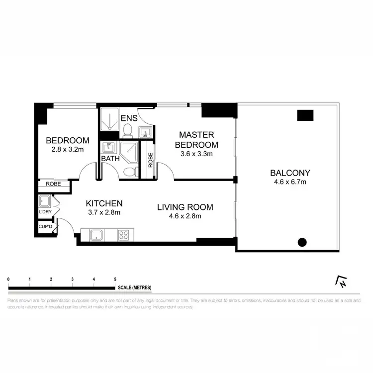 Floorplan of Homely apartment listing, 1005/36 La Trobe Street, Melbourne VIC 3000
