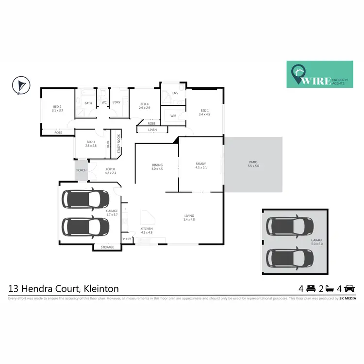 Floorplan of Homely house listing, 13 Hendra Court, Kleinton QLD 4352