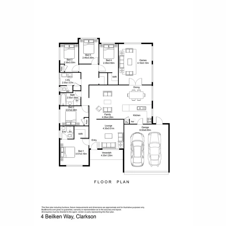 Floorplan of Homely house listing, 4 Beilken Way, Clarkson WA 6030
