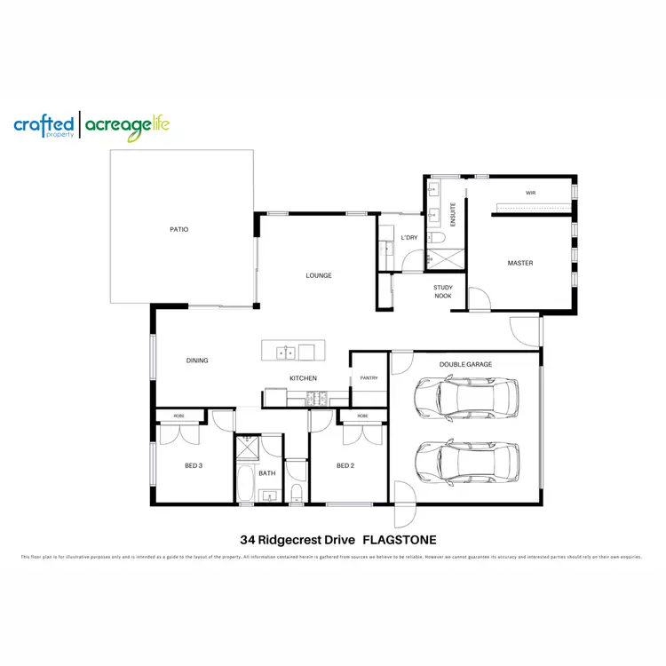 Floorplan of Homely house listing, 34 Ridgecrest Drive, Flagstone QLD 4280