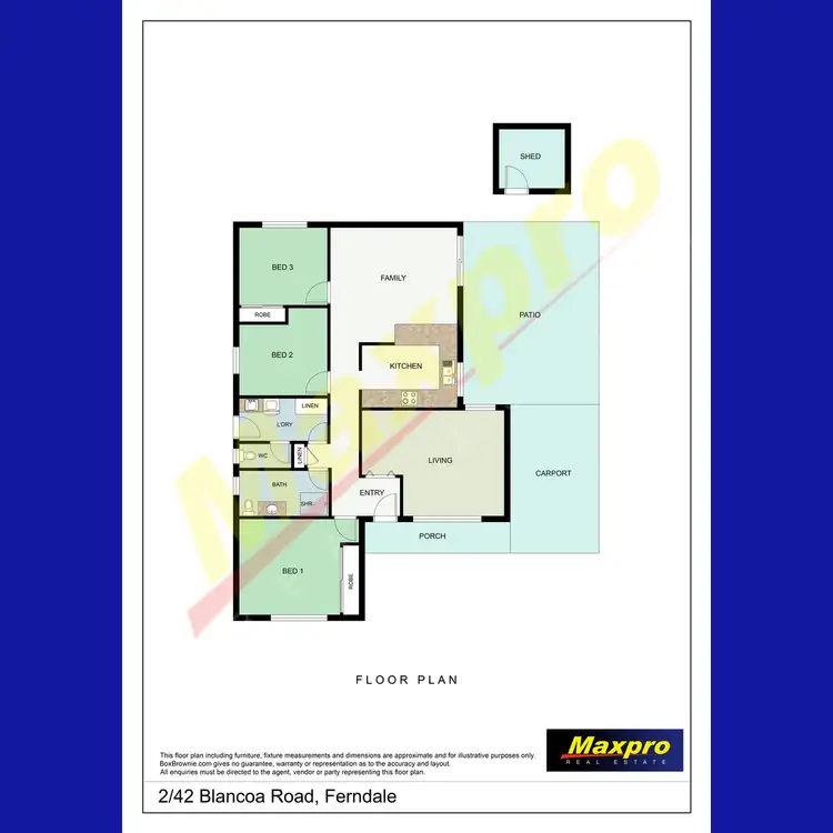 Floorplan of Homely villa listing, 2/42 Blancoa Road, Ferndale WA 6148