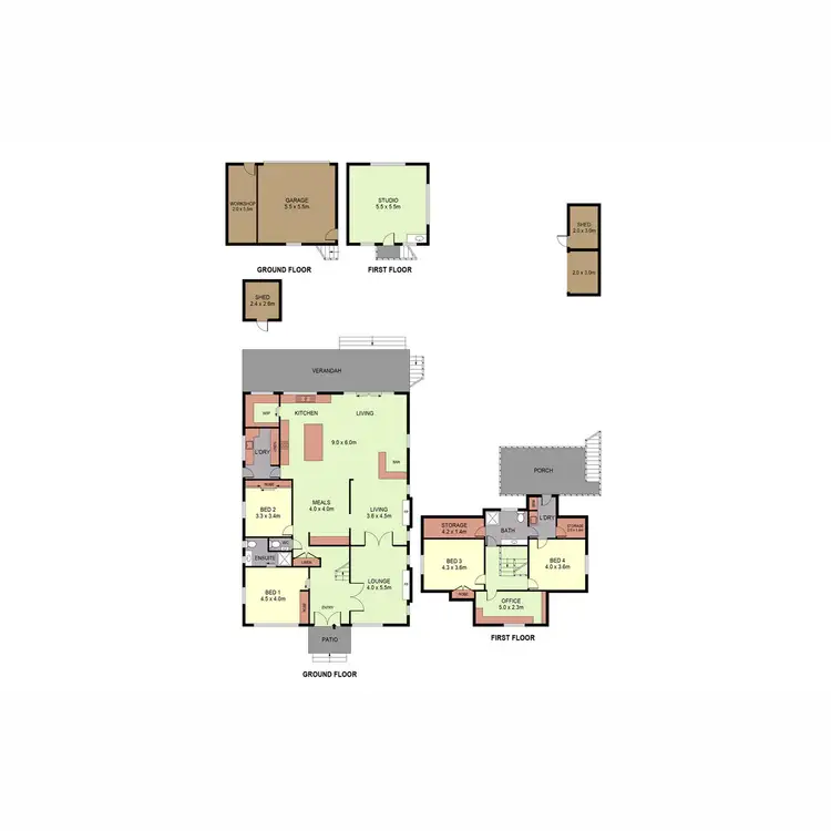 Floorplan of Homely house listing, 140 Forest Street, Bendigo VIC 3550