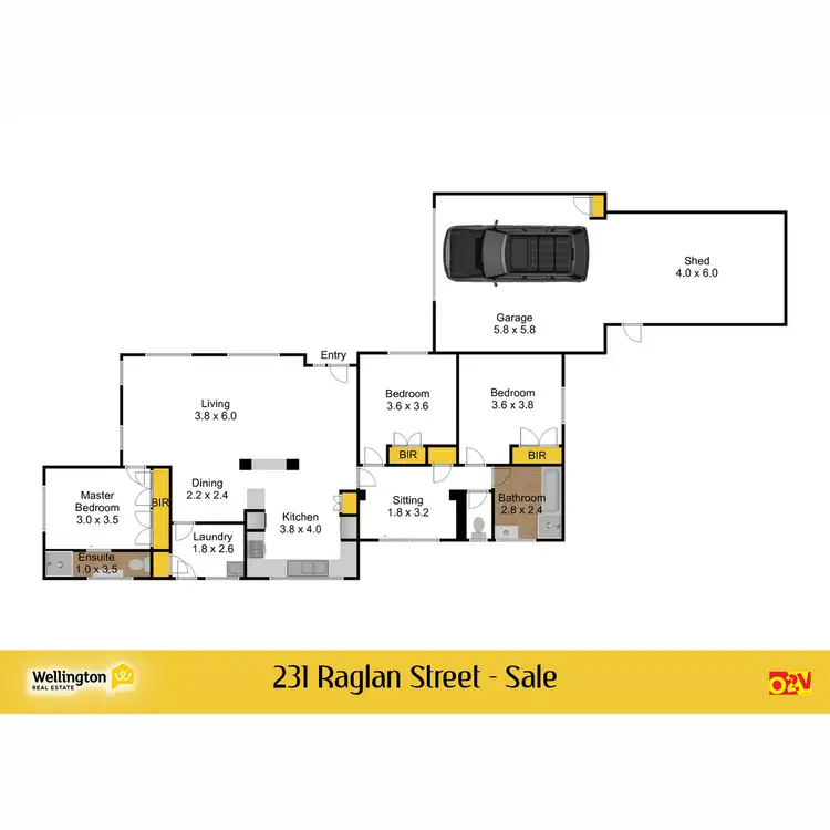 Floorplan of Homely house listing, 231 Raglan Street, Sale VIC 3850