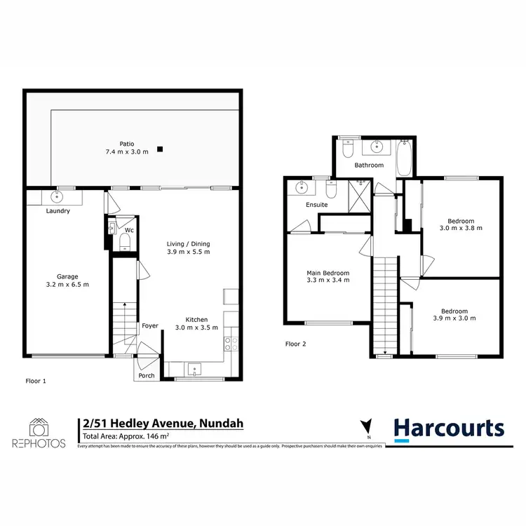 Floorplan of Homely townhouse listing, 2/51 Hedley Avenue, Nundah QLD 4012