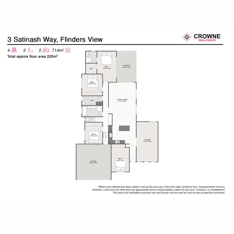 Floorplan of Homely house listing, 3 Satinash Way, Flinders View QLD 4305