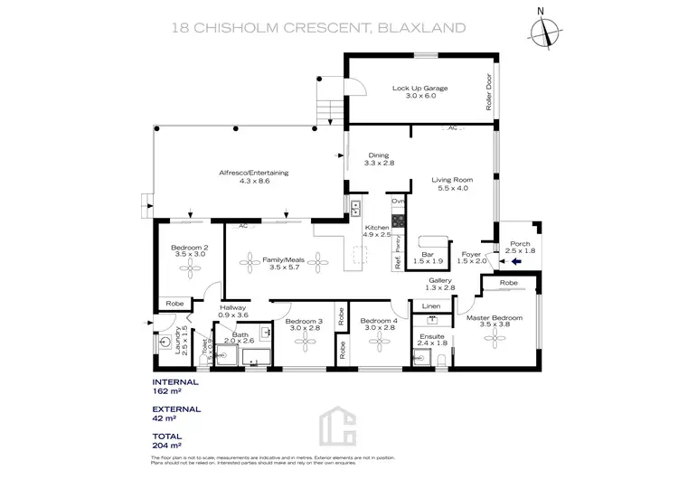 Floorplan of Homely house listing, 18 Chisholm Crescent, Blaxland NSW 2774