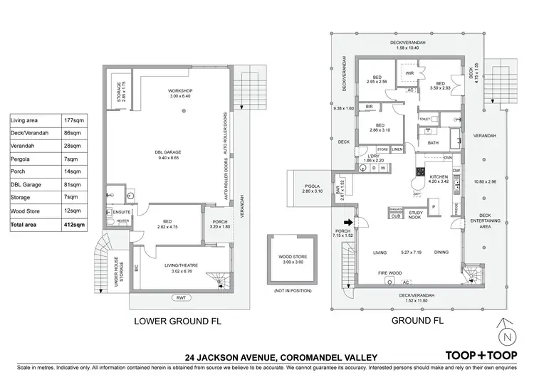 Floorplan of Homely house listing, 24 Jackson Avenue, Coromandel Valley SA 5051