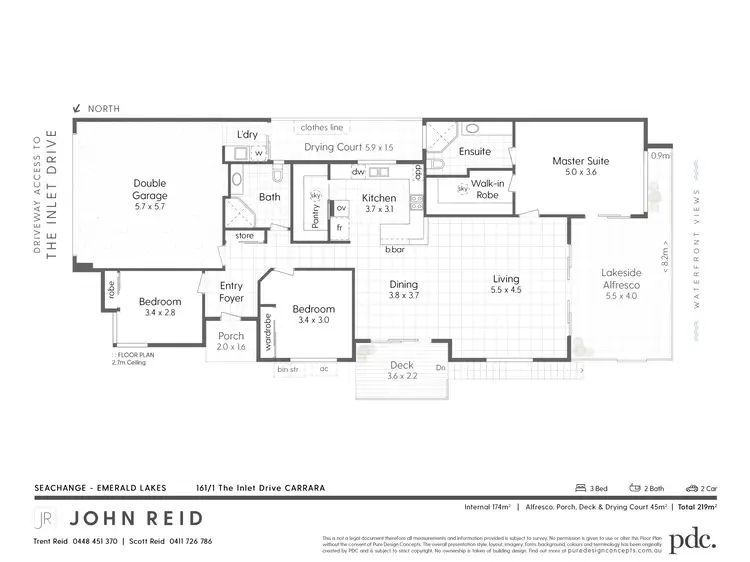 Floorplan of Homely retirement listing, 161/1 The Inlet Drive, Carrara QLD 4211