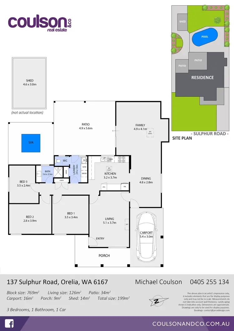 Floorplan of Homely house listing, 137 Sulphur Road, Orelia WA 6167