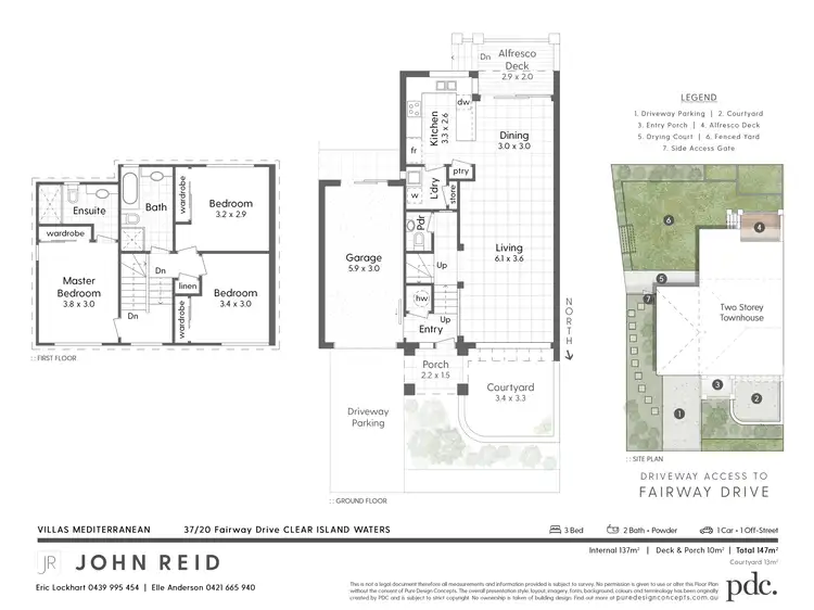 Floorplan of Homely villa listing, 37/20 Fairway Drive, Clear Island Waters QLD 4226