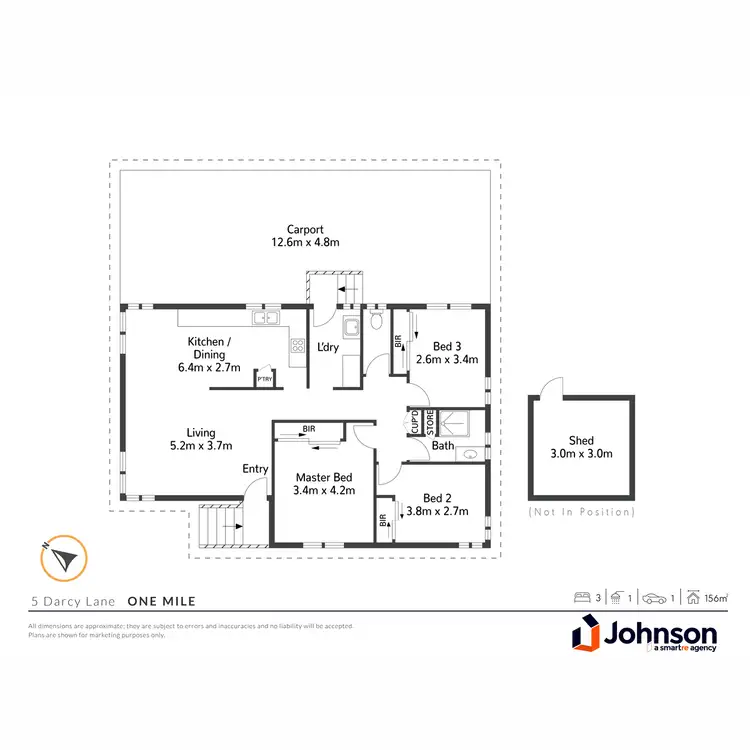 Floorplan of Homely house listing, 5 Darcy Lane, One Mile QLD 4305