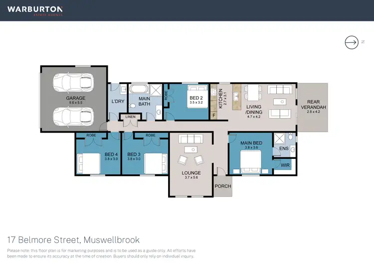Floorplan of Homely house listing, 17 Belmore Street, Muswellbrook NSW 2333