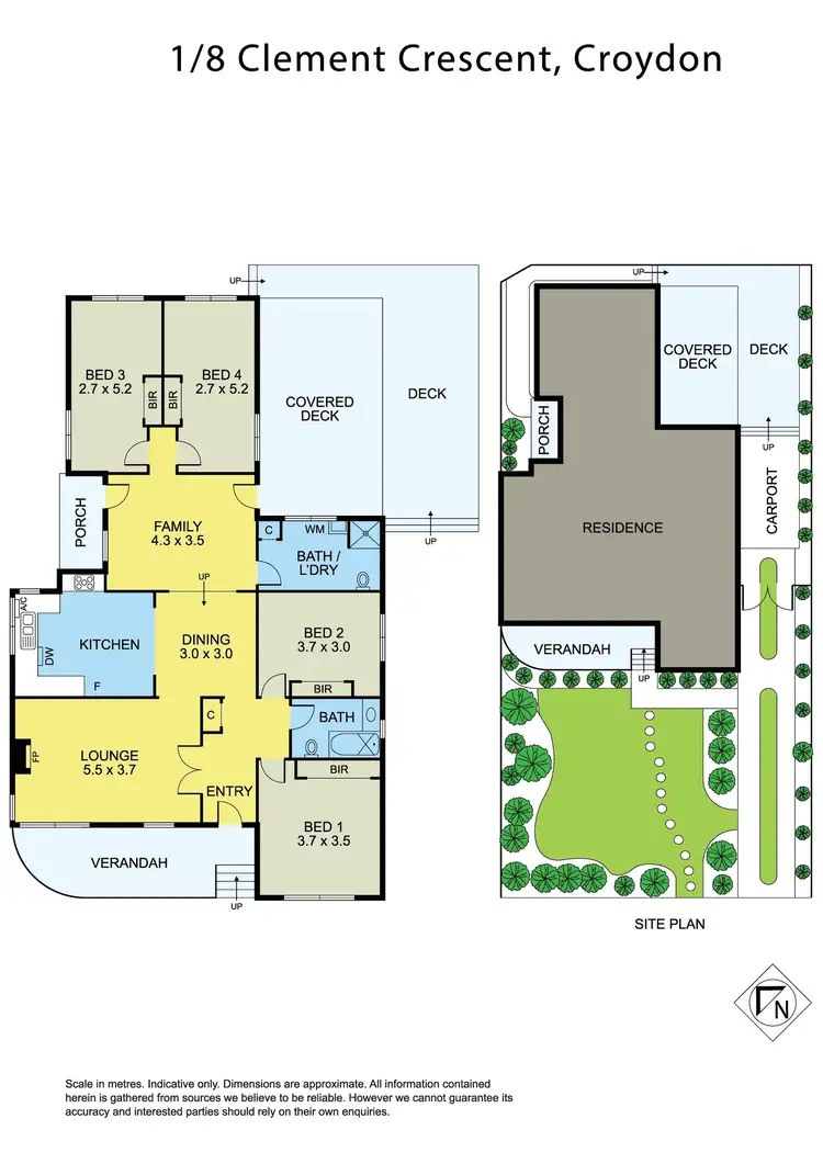 Floorplan of Homely house listing, 1/8 Clement Crescent, Croydon VIC 3136
