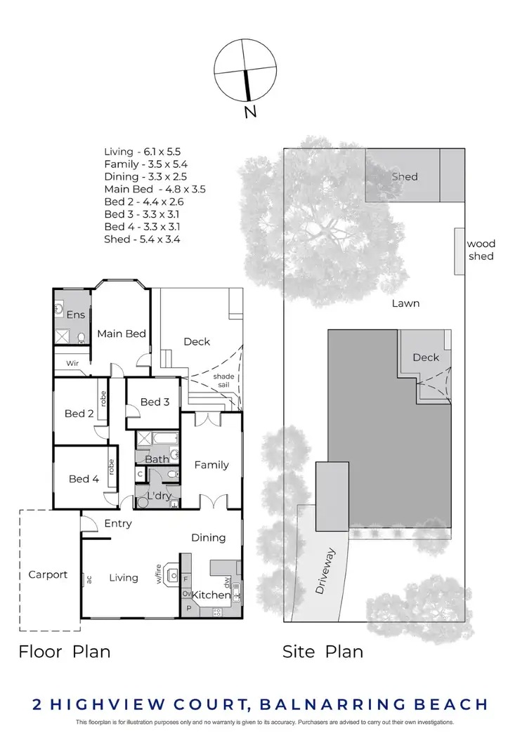 Floorplan of Homely house listing, 2 Highview Court, Balnarring Beach VIC 3926