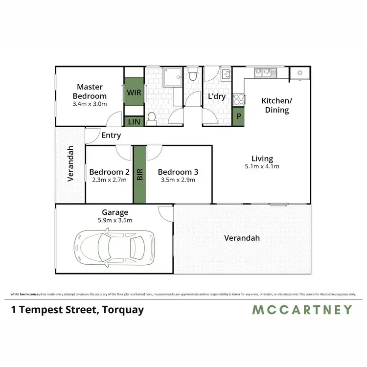 Floorplan of Homely house listing, 1 Tempest Street, Torquay VIC 3228