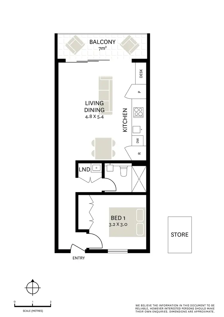 Floorplan of Homely apartment listing, 5005/859 Bourke Street, Waterloo NSW 2017