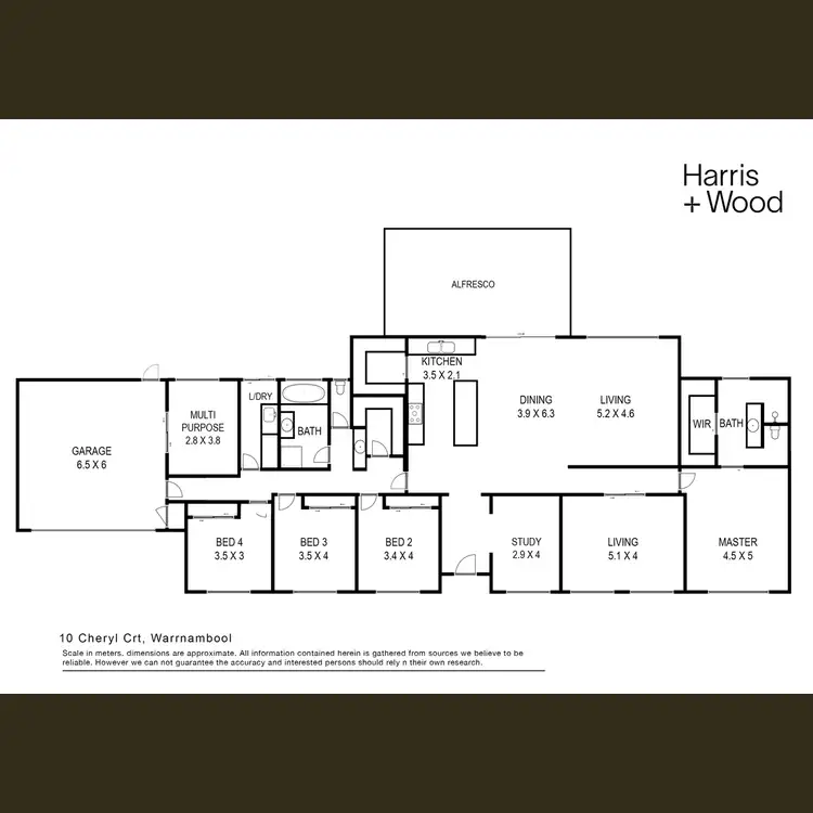 Floorplan of Homely house listing, 10 Cheryl Court, Warrnambool VIC 3280