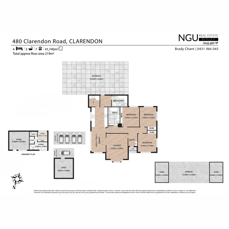 Floorplan of Homely house listing, 480 Clarendon Road, Clarendon QLD 4311