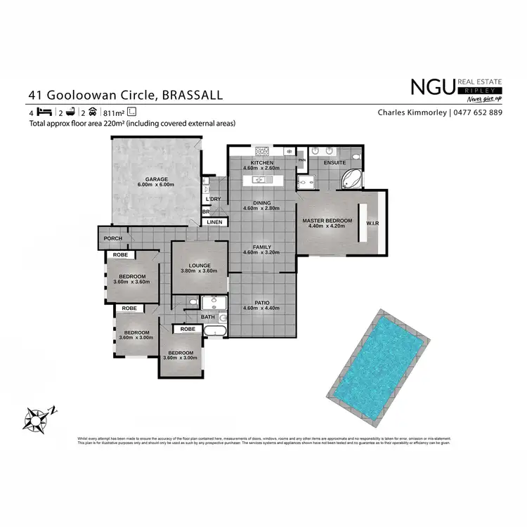 Floorplan of Homely house listing, 41 Gooloowan Circuit, Brassall QLD 4305