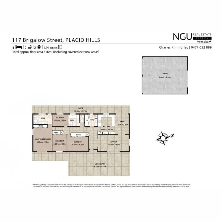 Floorplan of Homely house listing, 117 Brigalow Street, Placid Hills QLD 4343