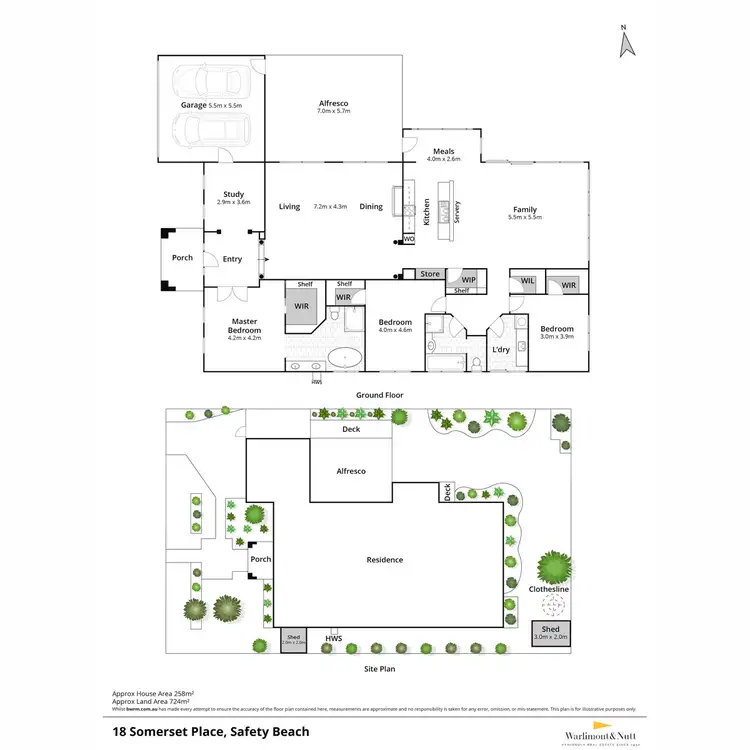 Floorplan of Homely house listing, 18 Somerset Place, Safety Beach VIC 3936