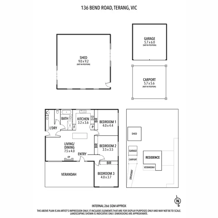 Floorplan of Homely house listing, 136 Bend Road, Terang VIC 3264