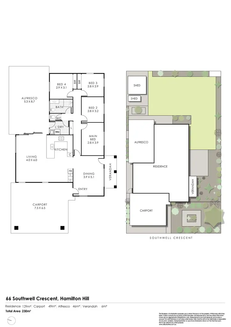 Floorplan of Homely house listing, 66 Southwell Crescent, Hamilton Hill WA 6163