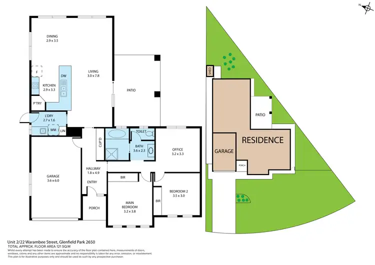 Floorplan of Homely villa listing, 2/22 Warambee Street, Glenfield Park NSW 2650